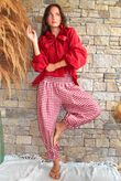 Larc Poet Blouse Sangria